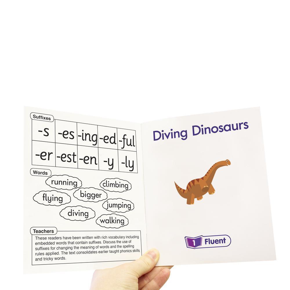 12 Decodable Readers - Phase 6 - Spelling - FICTION Books - By Junior Learning