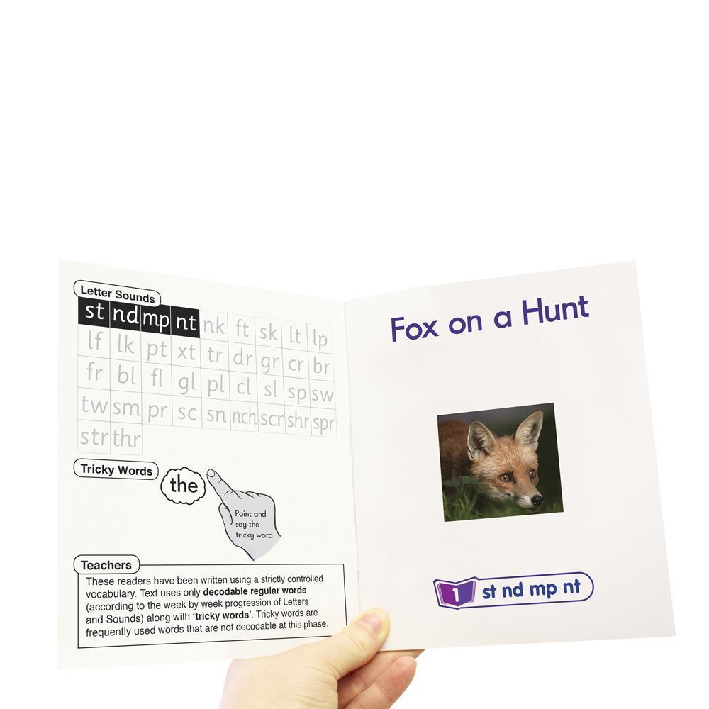 12 Decodable Readers - Phase 4 - Blend - NON FICTION Books - By Junior Learning