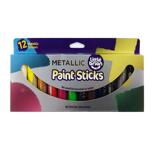 12 pk of Metallic Paint Sticks by Little Brian