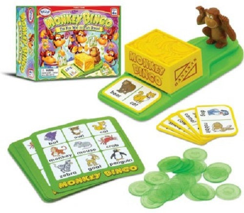 Monkey Bingo by Popular Playthings - Ages 4 to 8 - 2 to 8 players Monkey Bingo by Popular Playthings - Ages 4 to 8 - 2 to 8 players -Back in stock Sep