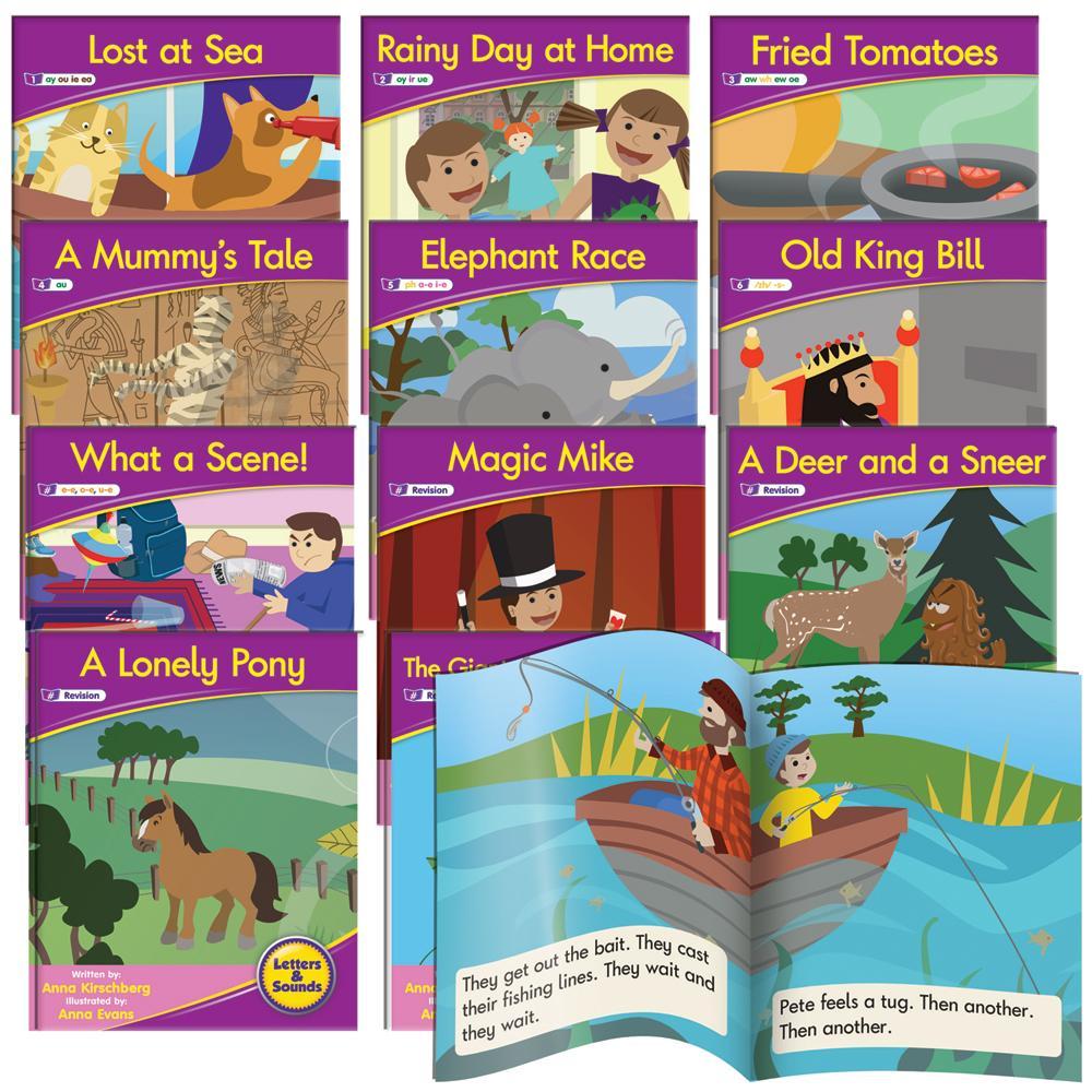 12 Decodable Readers - Phase 5 - Vowel Sounds - FICTION Books - By Junior Learning