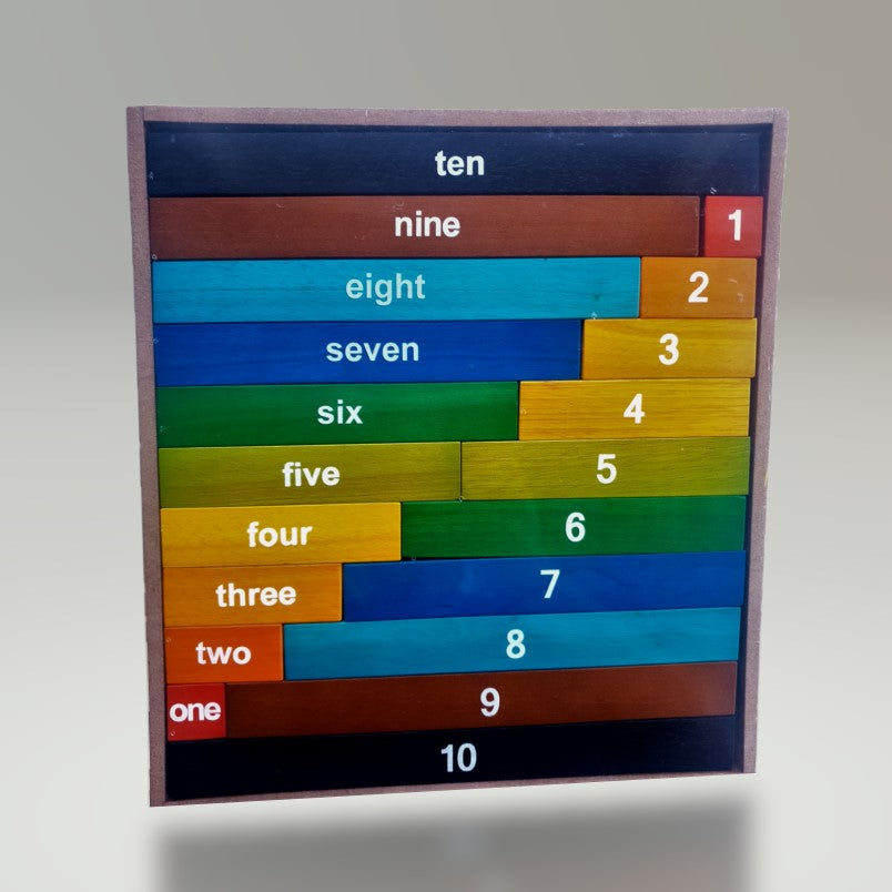 Wooden Montessori Inspired Counting Rods by Qtoys