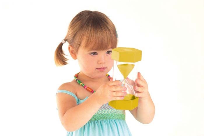 Visual Timer - Large Yellow Sand Timer - 10 Minutes