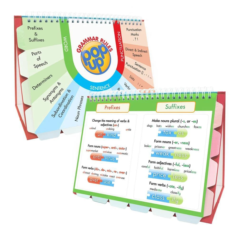 SPAG Pop Up Flip Chart - Spelling, Punctuation and Grammar by Junior Learning