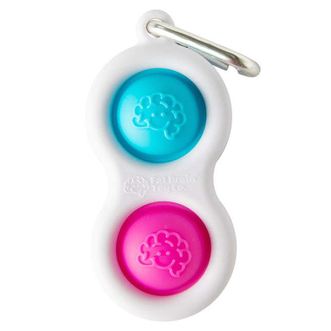 Simpl Dimpl  Popit Fidget Key Chain - Anti Stress - by Fat Brain Toy Co.