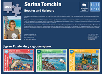 Brighton Beach - Sarina Tomchin - 1000 Pc Puzzle by Blue Opal