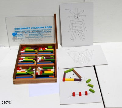 Wooden Cuisenaire Learning Counting Rods by Qtoys