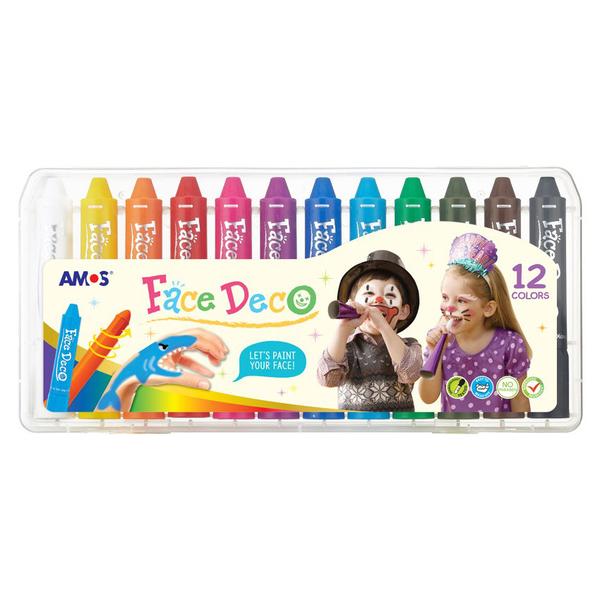 12 Twistable Face Paints by Amos