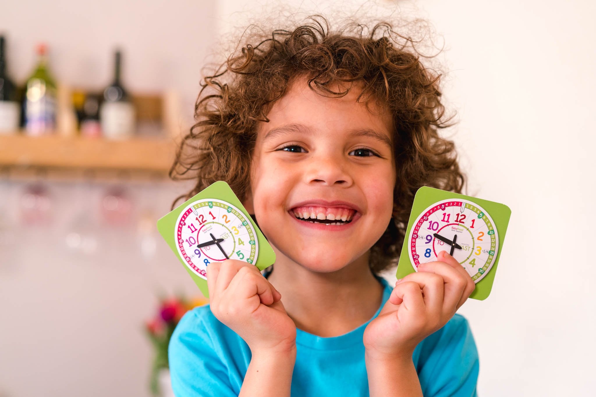 Easy Read Time Teacher Tell the Time Cards 5-7yrs