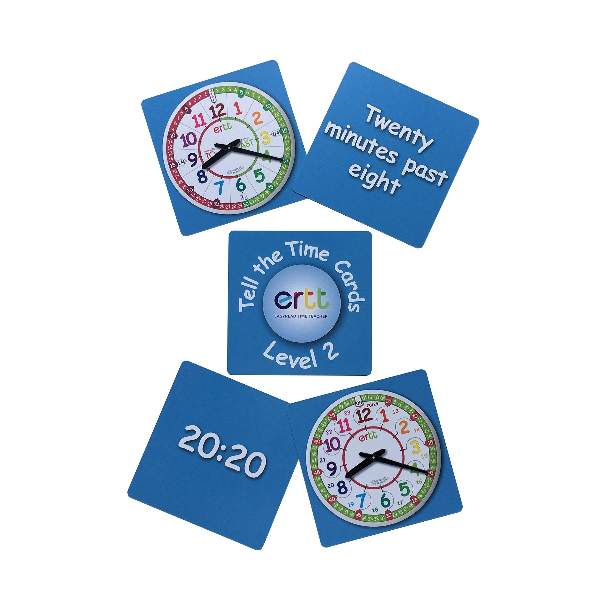 Easy Read Time Teacher Tell the Time Cards 8-11yrs