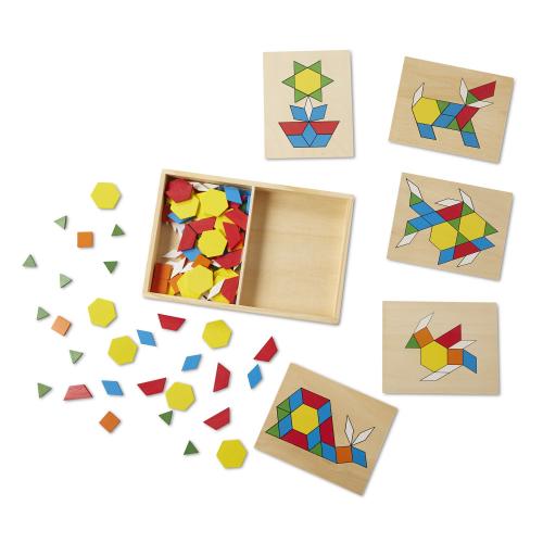 Pattern Blocks & Boards 120pc by Melissa & Doug M&D MND29