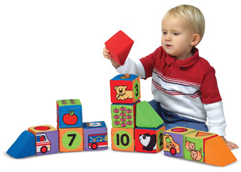 Match & Build Soft Learning Blocks - K's Kids/Melissa & Doug