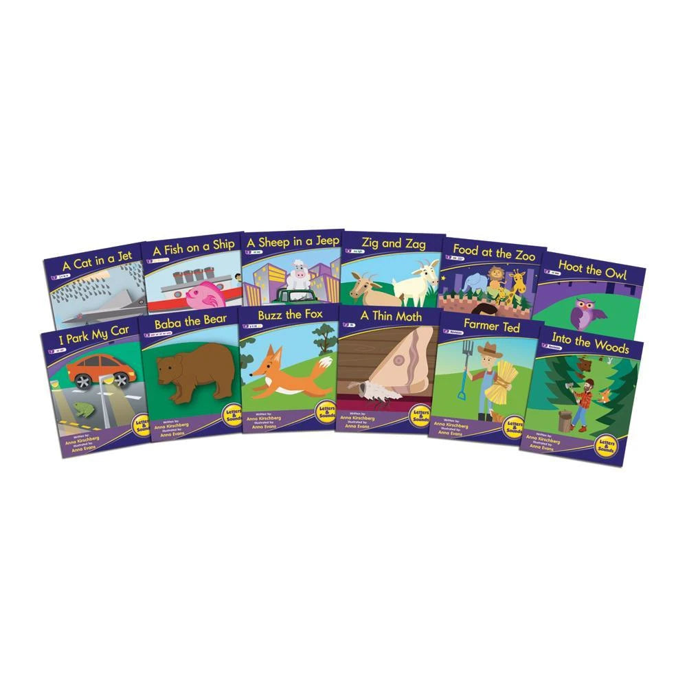 12 Decodable Readers - Phase 3 - Phonics - FICTION Books by Junior Learning