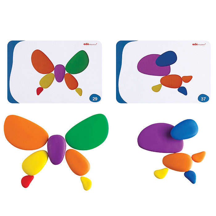 Rainbow Pebbles Set in a Box by educational colours